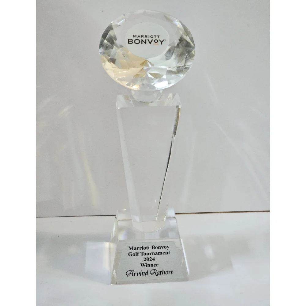 Premium Crystal Diamond Trophy For Corporate